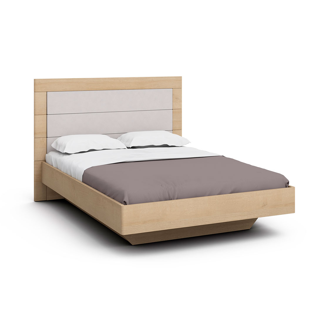 Двуспальная кровать с ящиком для белья Илма-2 (дуб Ривьера/F89)