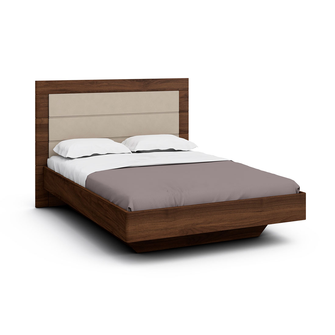 Двуспальная кровать Илма-2 (орех Коламбия/F55)