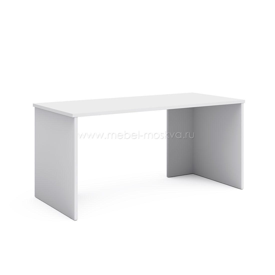 Письменный стол 160 см Магнолия (белый матовый) 