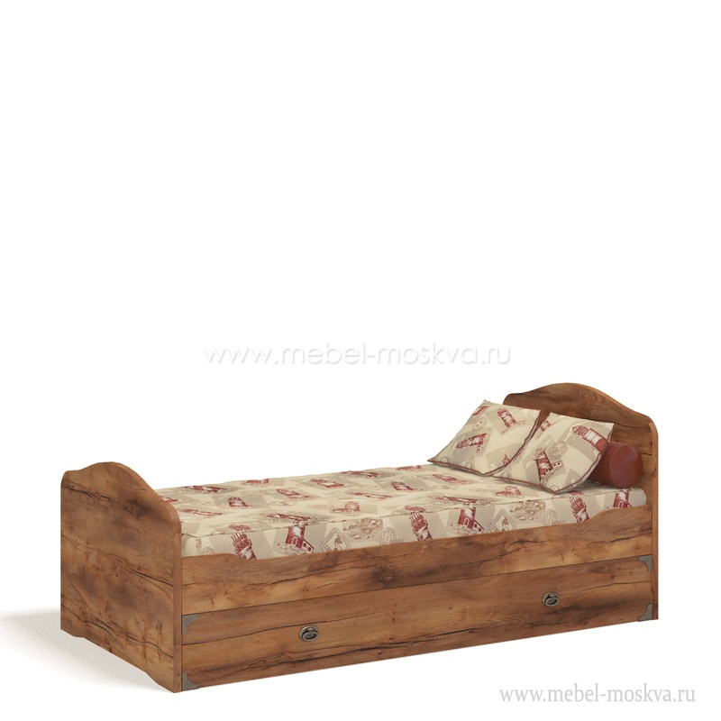 Кровать с ящиком для белья Атлантида 90х190 (таксония) 