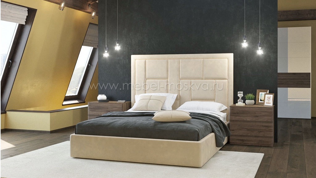 Мягкая кровать Domino 180х200 (текстиль) 