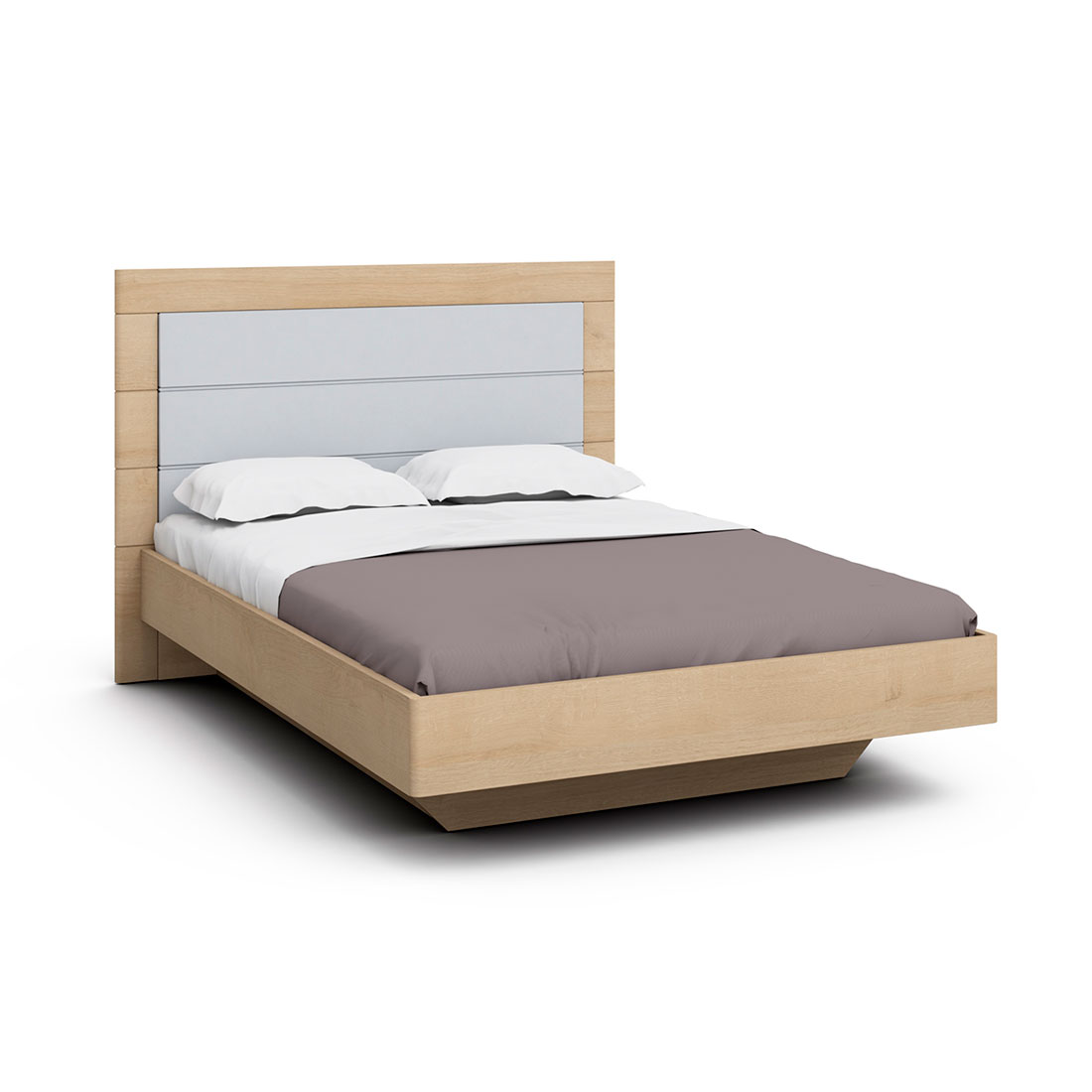 Двуспальная кровать с ящиком для белья Илма-2 (дуб Ривьера/F59)