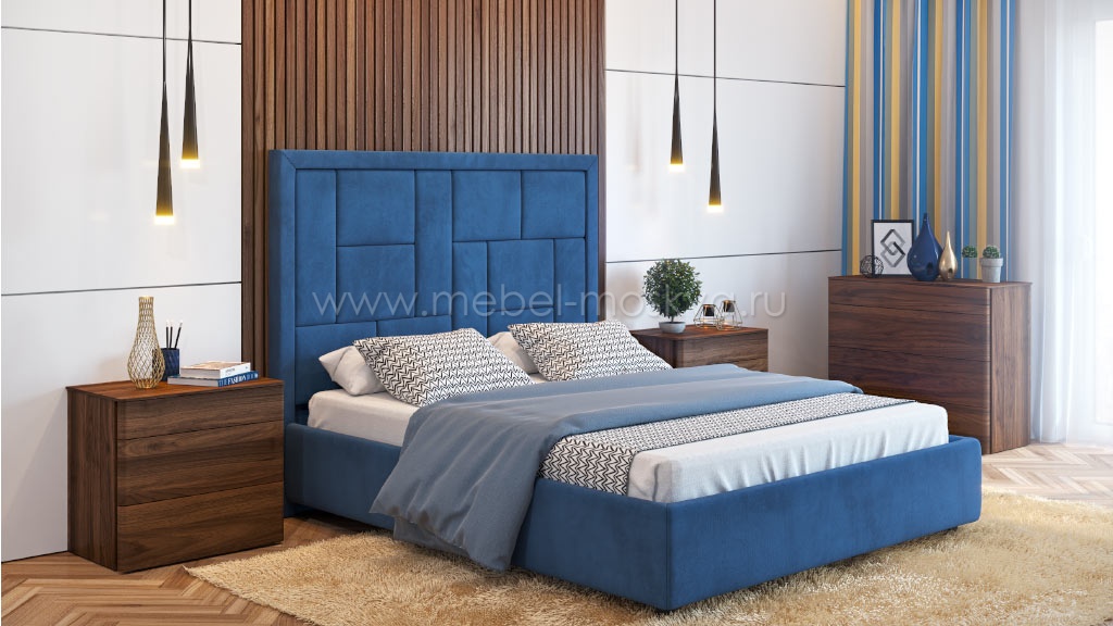 Мягкая кровать Domino 160х200 (текстиль) 