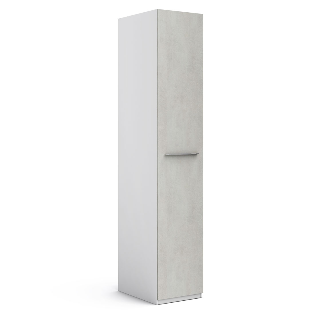 Шкаф-пенал Solo (белый/бетон Grey) 