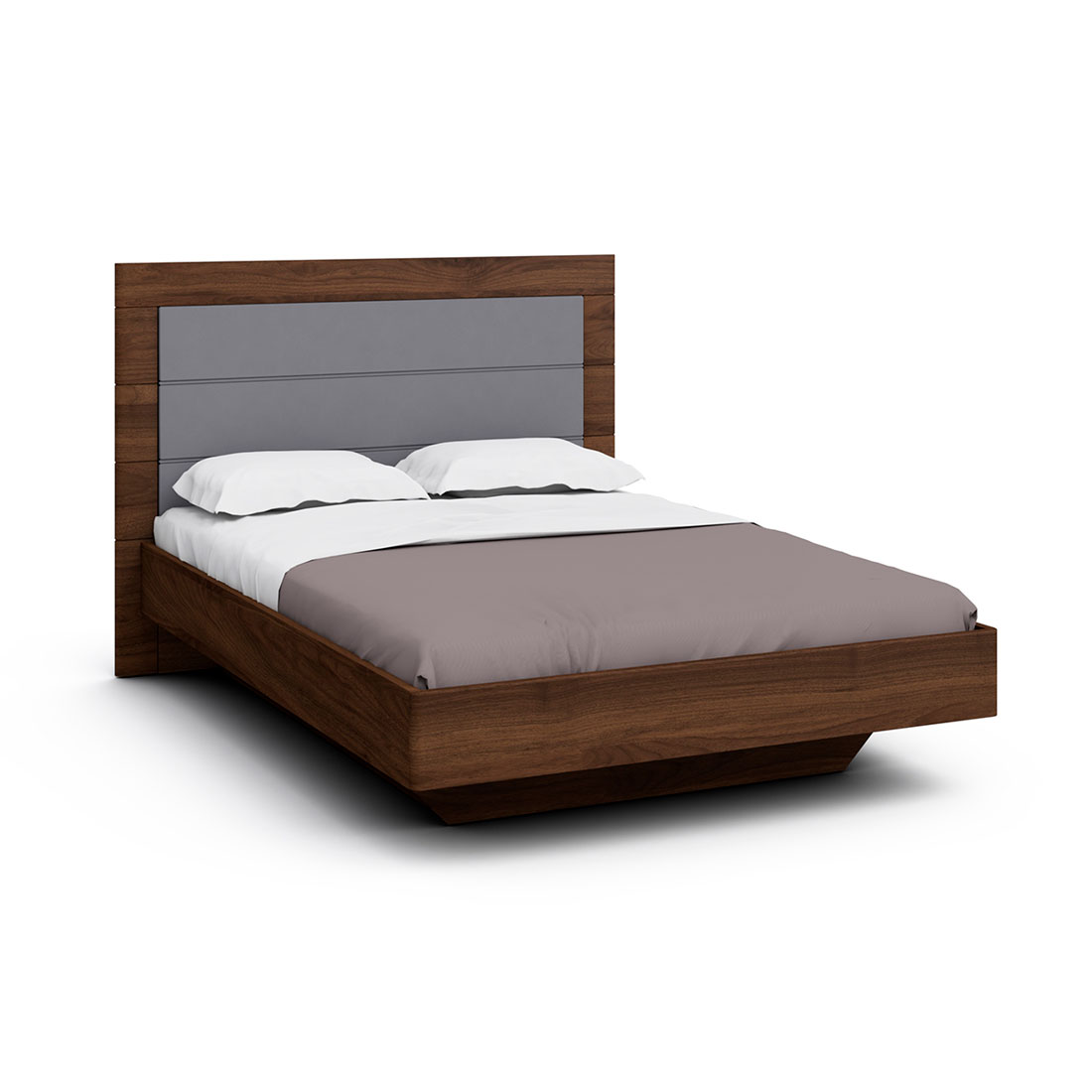Двуспальная кровать с ящиком для белья Илма-2 (орех Коламбия/F60)
