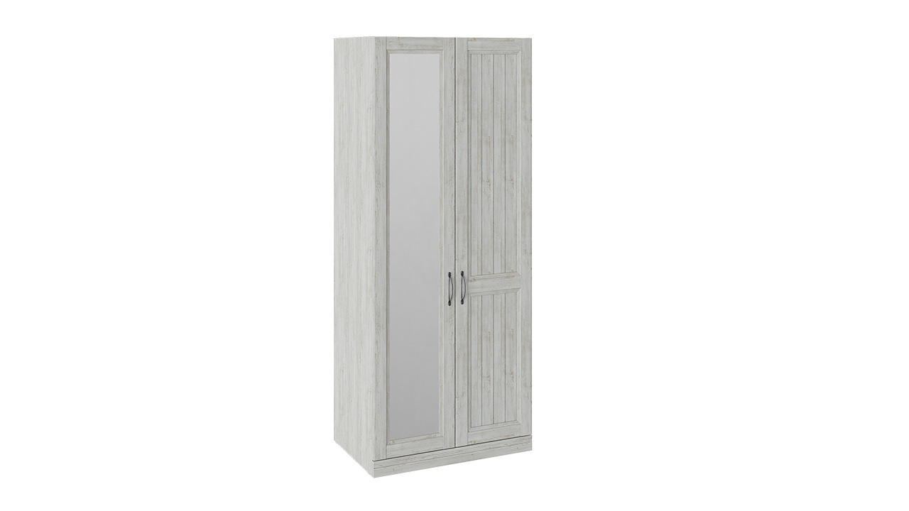 Шкаф для одежды с 1 глухой и 1 зеркальной дверью правый «Кантри»