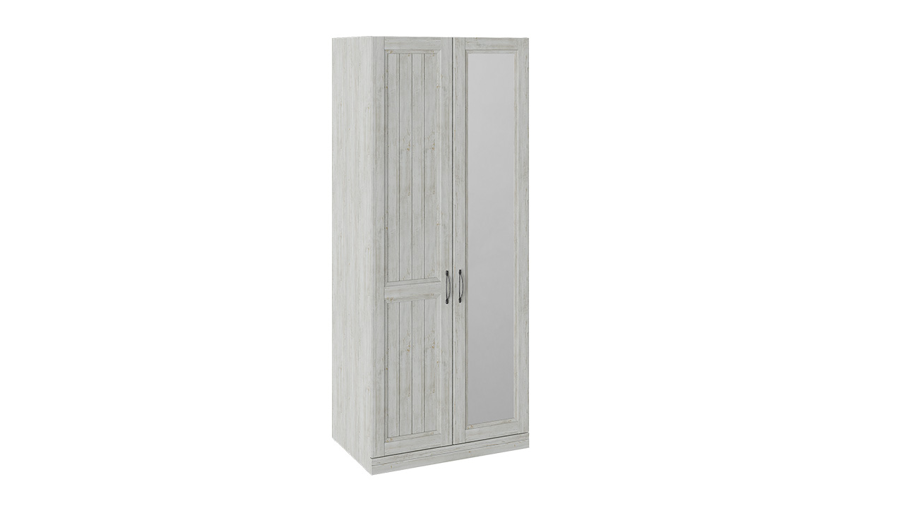 Шкаф для одежды с 1 глухой и 1 зеркальной дверью левый «Кантри»